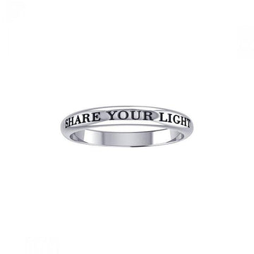 Share Your Light Silver Ring TRI427 - Jewelry